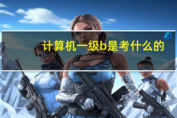 计算机一级b是考什么的