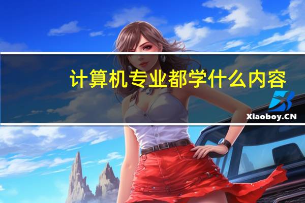 计算机专业都学什么内容
