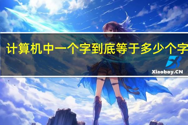 计算机中一个字到底等于多少个字节啊