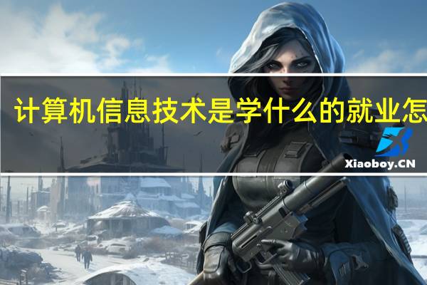 计算机信息技术是学什么的 就业怎么样