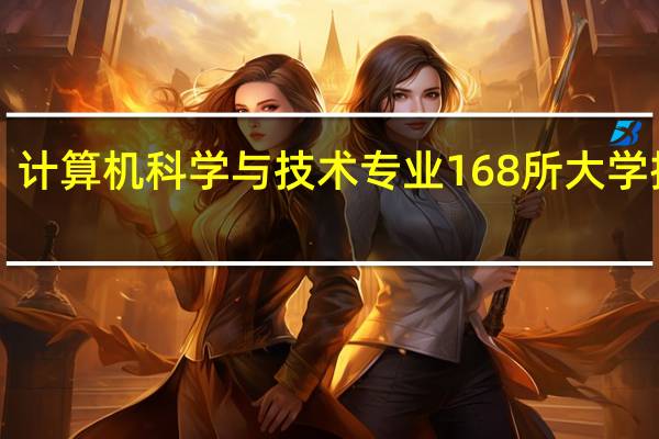计算机科学与技术专业168所大学排名！