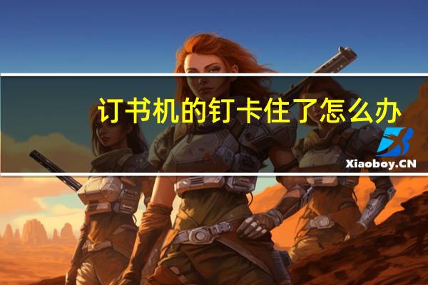 订书机的钉卡住了怎么办（订书机卡钉怎么办）