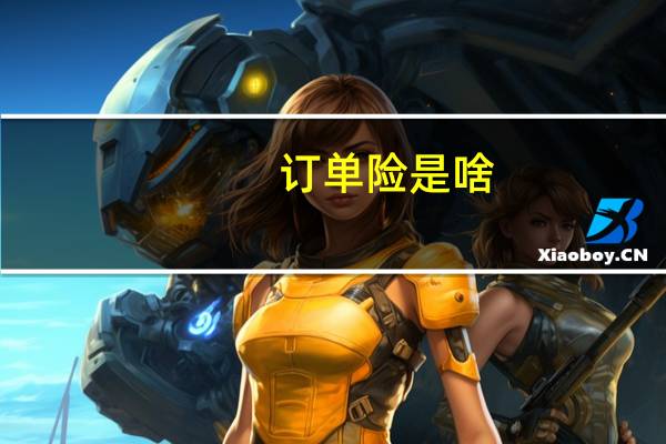 订单险是啥（订单险是什么意思）