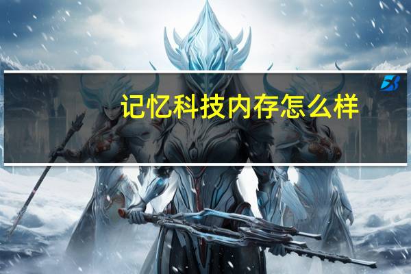 记忆科技内存怎么样