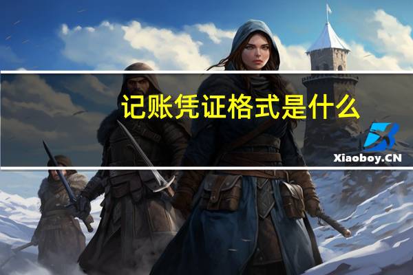 记账凭证格式是什么（记账凭证格式）