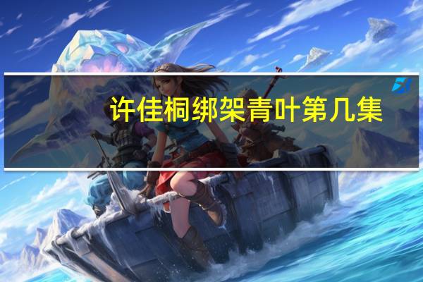 许佳桐绑架青叶第几集