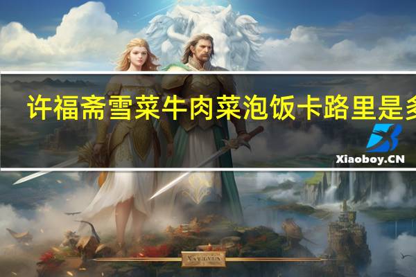 许福斋 雪菜牛肉菜泡饭卡路里是多少