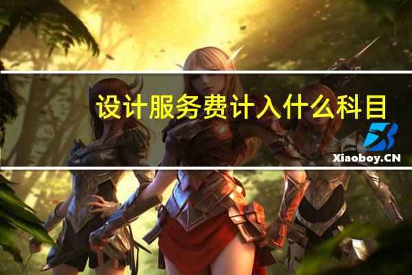 设计服务费计入什么科目（服务费计入什么科目）