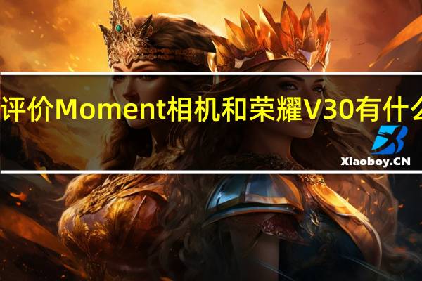 评价Moment相机和荣耀V30有什么价值