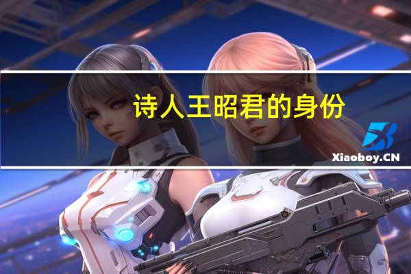 诗人王昭君的身份