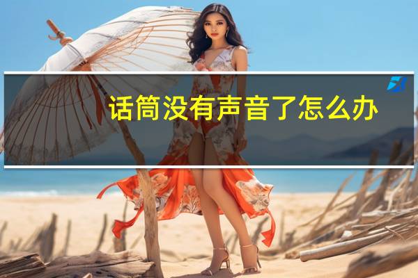 话筒没有声音了怎么办(话筒没有声音怎么办)