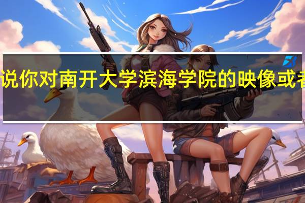 说说你对南开大学滨海学院的映像或者感受吧