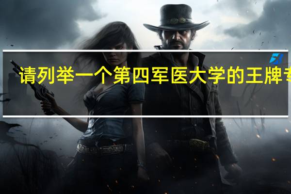请列举一个第四军医大学的王牌专业