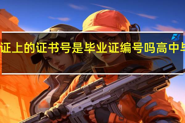 请问高中毕业证上的证书号是毕业证编号吗 高中毕业证书编号怎么查
