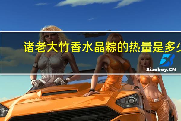 诸老大 竹香水晶粽的热量是多少