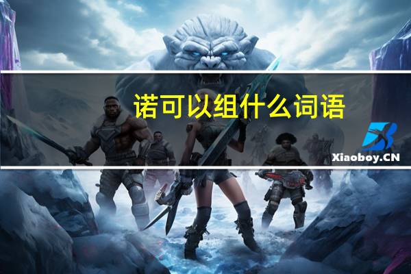 诺可以组什么词语