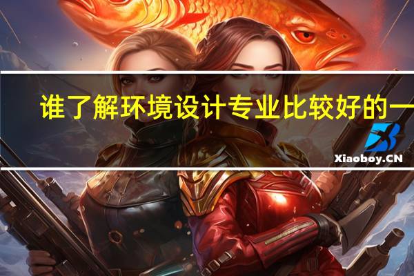 谁了解环境设计专业比较好的一本，二本大学