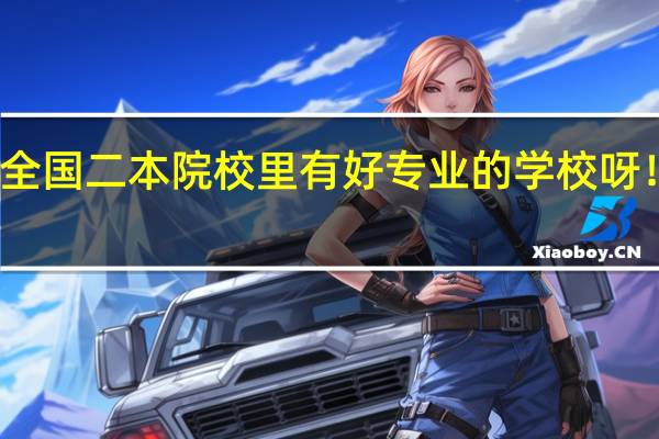 谁推荐一下全国二本院校里有好专业的学校呀！我是河南理科的。