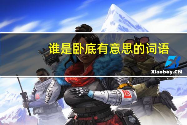 谁是卧底有意思的词语