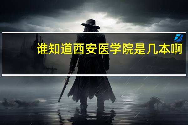 谁知道西安医学院是几本啊