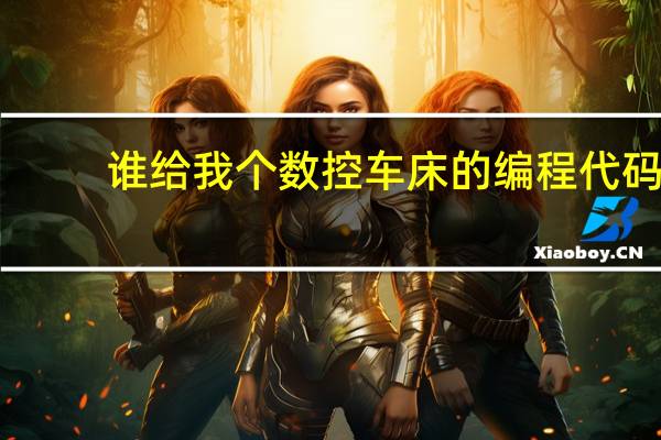 谁给我个数控车床的编程代码