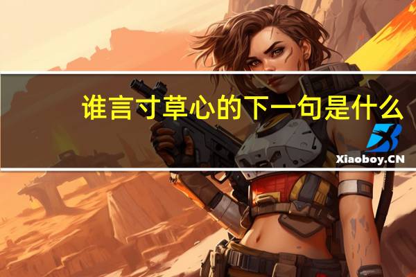 谁言寸草心的下一句是什么