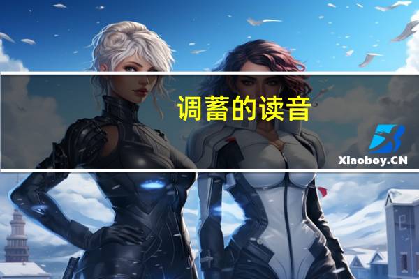 调蓄的读音