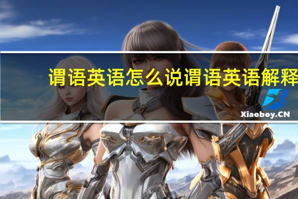 谓语英语怎么说 谓语英语解释
