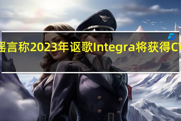 谣言称2023年讴歌Integra将获得CVT标准