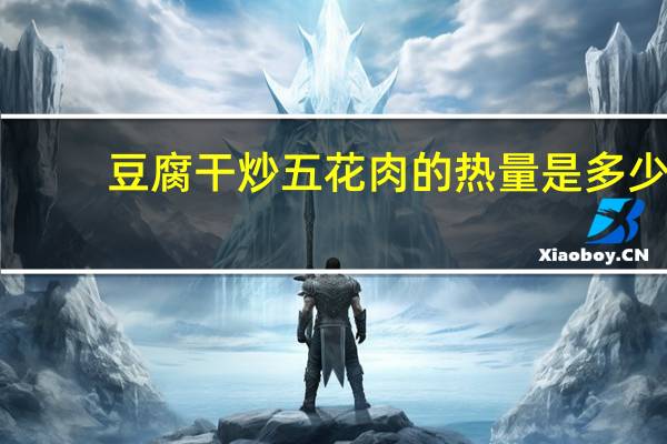 豆腐干炒五花肉的热量是多少