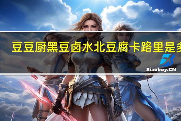 豆豆厨 黑豆卤水北豆腐卡路里是多少