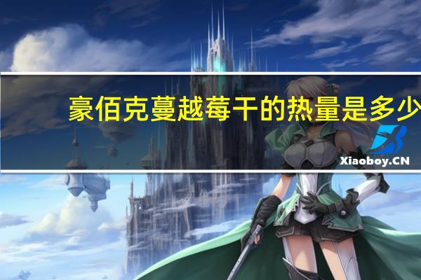 豪佰克 蔓越莓干的热量是多少