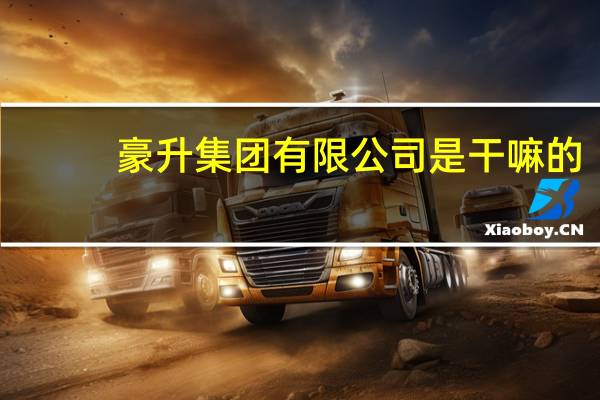 豪升集团有限公司是干嘛的