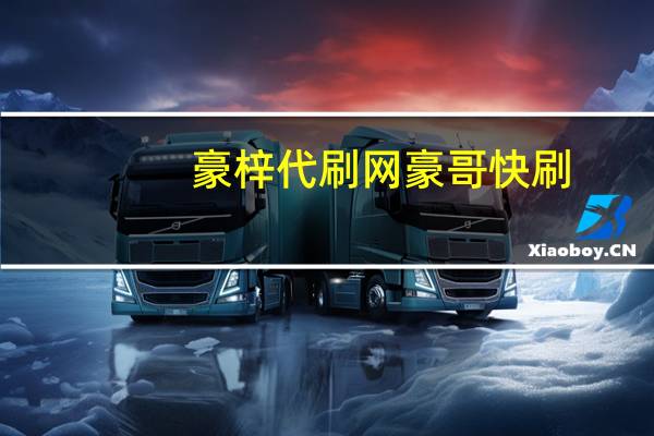 豪梓代刷网 豪哥快刷(豪刷网站)