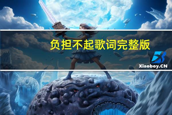 负担不起歌词完整版（负担不起歌词）