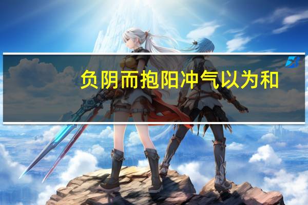 负阴而抱阳冲气以为和（冲气美女）