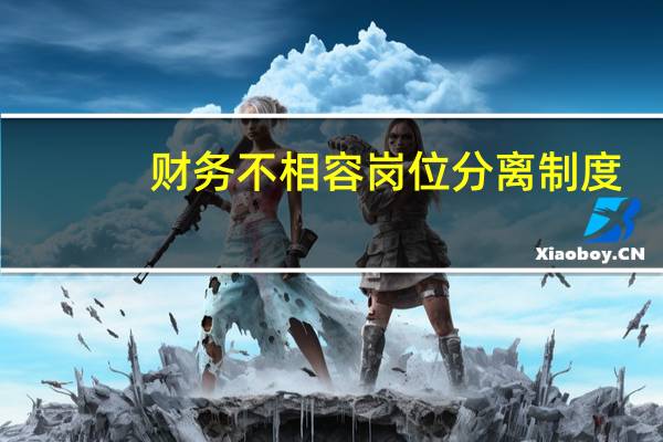 财务不相容岗位分离制度（财务不相容岗位有哪些）