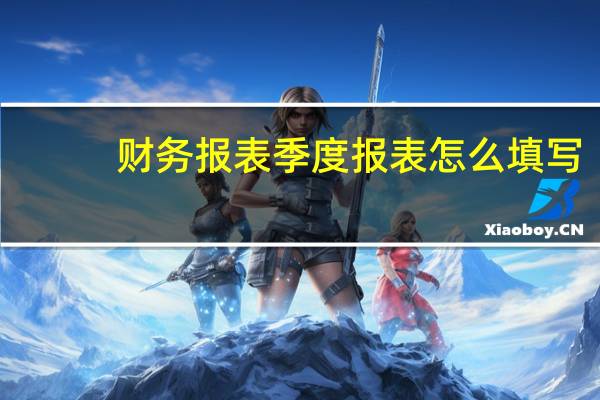 财务报表季度报表怎么填写（财务报表季度报表怎么填）
