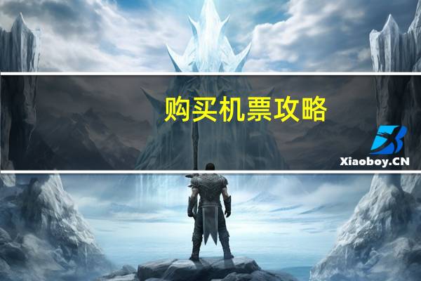 购买机票攻略（买机票攻略）