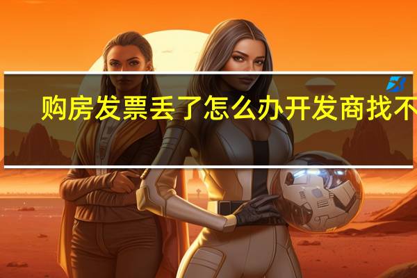 购房发票丢了怎么办开发商找不到(购房发票丢了怎么办)