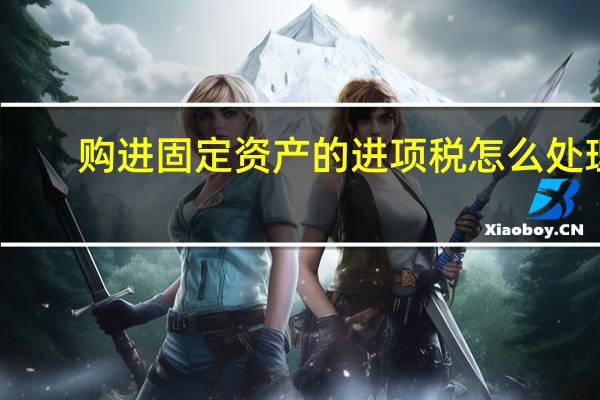购进固定资产的进项税怎么处理