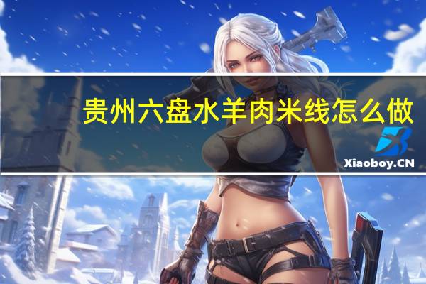 贵州六盘水羊肉米线怎么做