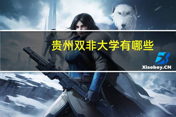 贵州双非大学有哪些