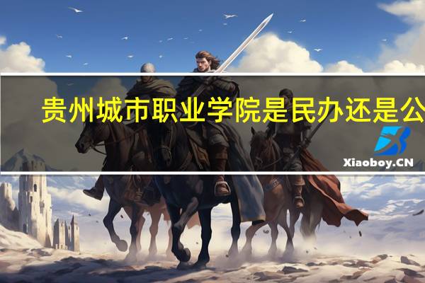 贵州城市职业学院是民办还是公办