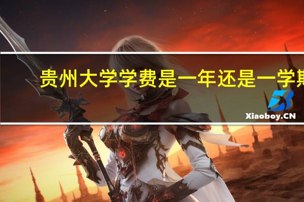 贵州大学学费是一年还是一学期