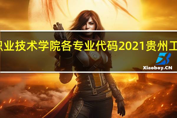 贵州工业职业技术学院各专业代码2021 贵州工业职业技术学院