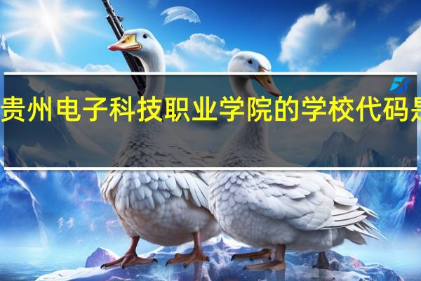 贵州电子科技职业学院的学校代码是什么