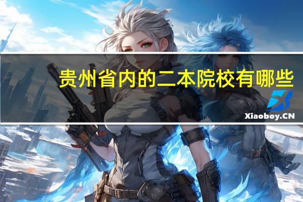 贵州省内的二本院校有哪些