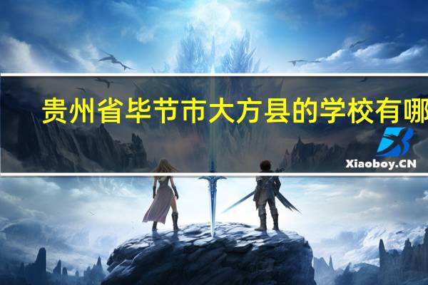贵州省毕节市大方县的学校有哪些