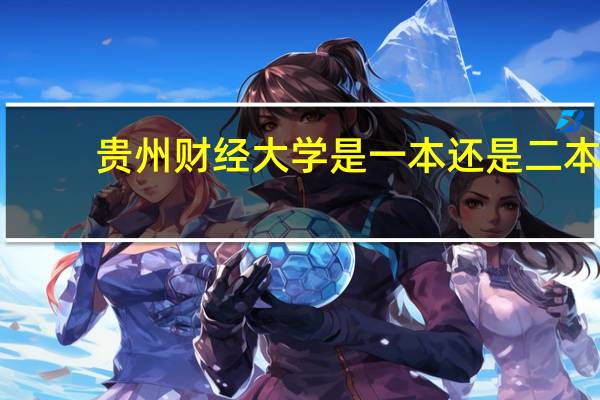 贵州财经大学是一本还是二本